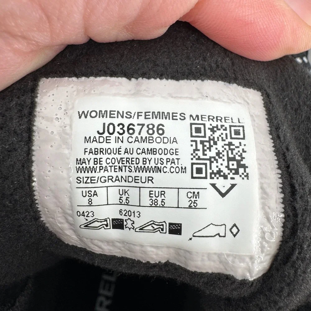 Merrell Bravada 2 Thermo Demi WP Black Waterproof Winter Boots J036786 Womens 8